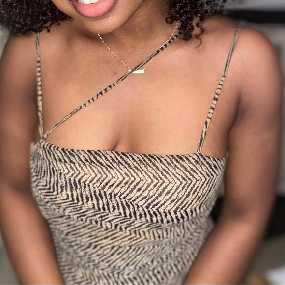 Forever 21 Brown/Black Striped Bodycon Dress - Picture 11 of 13